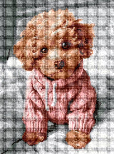 Diamentowa mozaika - Magiczny Maltipoo 30x40cm Diamentowa mozaika - Magiczny Maltipoo 30x40cm