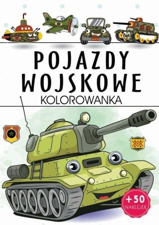 Pojazdy wojskowe - kolorowanka