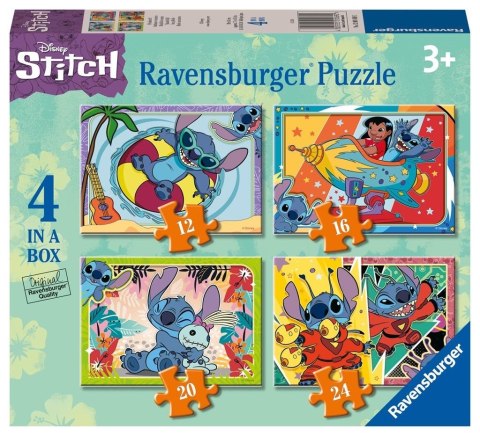 Puzzle dla dzieci 2D 4w1 Disney Stitch