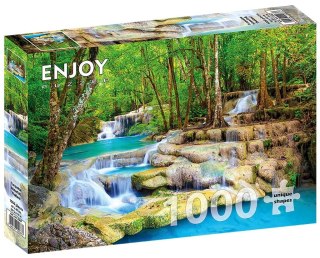 Puzzle 1000 Wodospady Erawan, Tajlandia