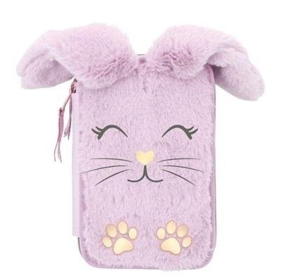 Piórnik potrójny z wyp Astrabag Fluffy Bunny ASTRA