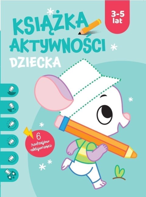 Książka aktywności dziecka 3-5 lat. Niebieska