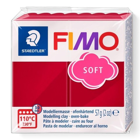 Masa termoutwardzalna Fimo 57g karminowy