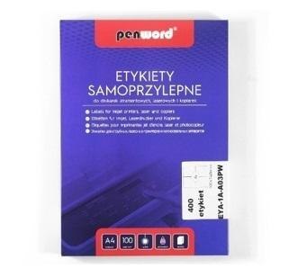 Etykiety samoprzylepne A4/100K 4x105x148mm