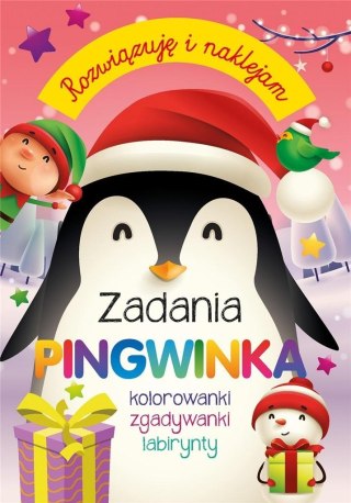 Rozwiązuję i naklejam. Zadania Pingwinka