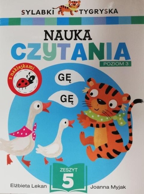 Sylabki Tygryska. Nauka czytania z.5, poziom 3