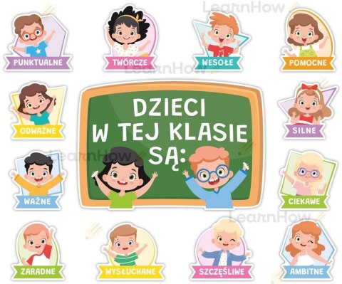 Dekoracje klasowe - W tej klasie dzieci są