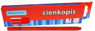 Cienkopis 0,4mm czerwony (10szt)