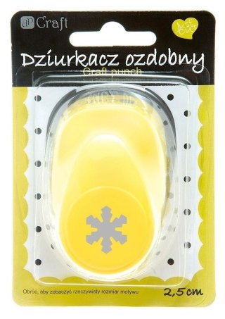 Dziurkacz ozdobny 2,5cm śnieżynka MIX