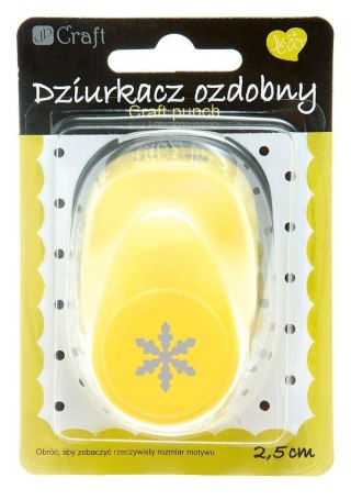 Dziurkacz ozdobny 2,5cm śnieżynka MIX