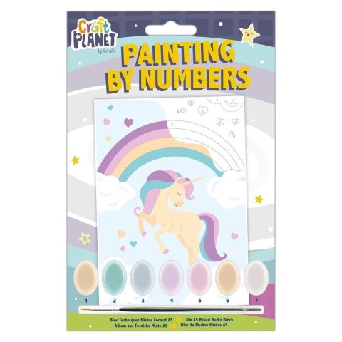 Malowanie po numerach - craft planet - unicorn