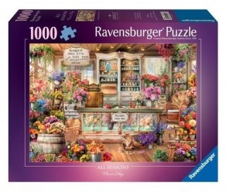 Puzzle 1000 Kot w kwiaciarni