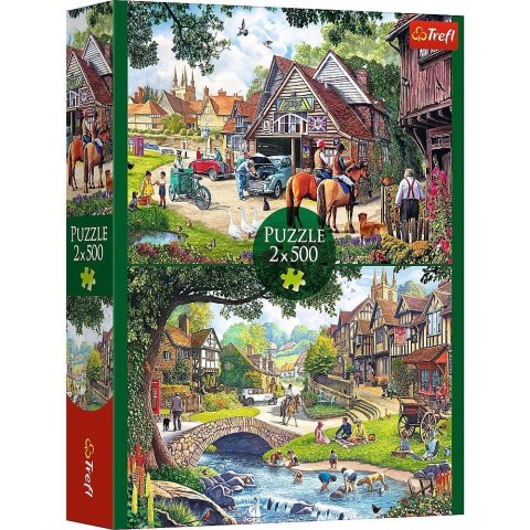 Puzzle 2x500 Sielankowe życie TREFL