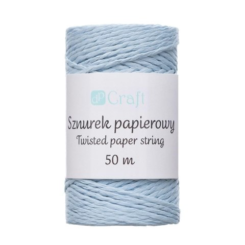 Sznurek papierowy skręcany 50m niebieski Sznurek papierowy skręcany 50m niebieski