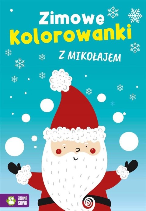 Zimowe kolorowanki z Mikołajem