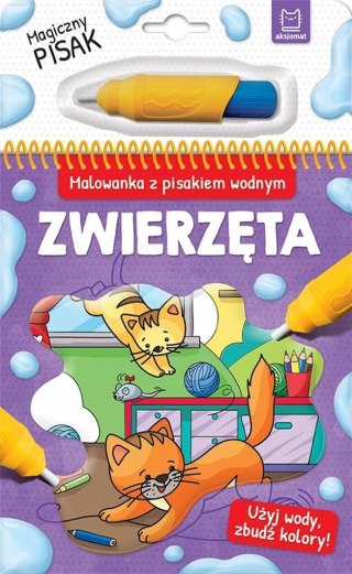 Malowanka z pisakiem wodnym. Zwierzęta