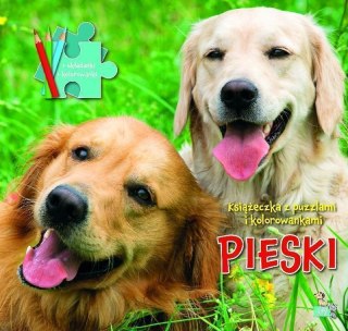 Pieski. Książeczki z puzzlami i kolorowankami