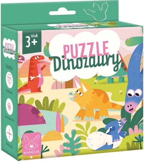 Puzzle Dinozaury 3+