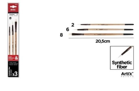 Profesjonale pędzle malarskie 3szt