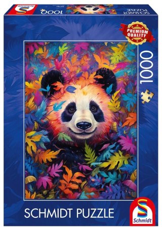 Puzzle PQ 1000 Panda w kolorowym lesie G3