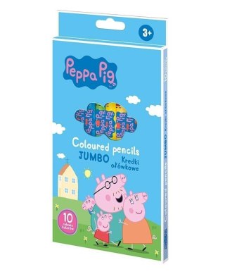 Kredki ołówkowe okrągłe Peppa Pig 10kol ASTRA