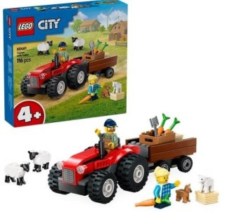 LEGO(R) CITY 60461 Czerwony traktor z przyczepą