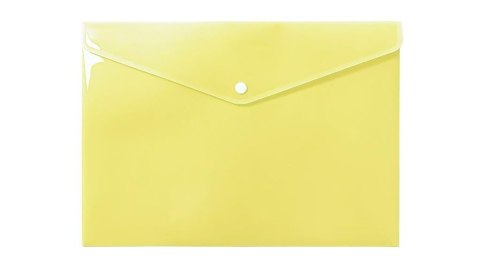Teczka koperta A4 PP pastel żółta Teczka koperta A4 PP pastel żółta