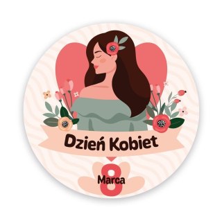 Naklejki okolicznościowe - Dzień Kobiet 24szt