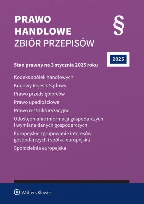 Prawo handlowe. Zbiór przepisów w.43 2025