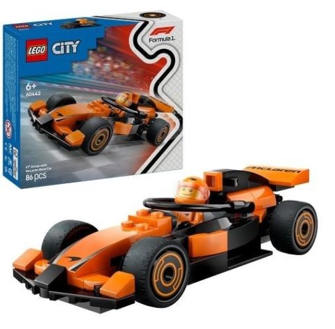 LEGO(R) CITY 60442 (4szt) Kierowca i bolid McLaren