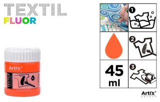 Farba do tkanin pomarańczowa 45ml (6szt)