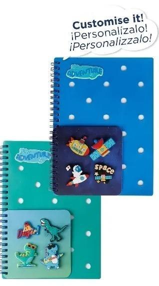 Notes na spirali z przypinkami MIX Notes na spirali z przypinkami MIX