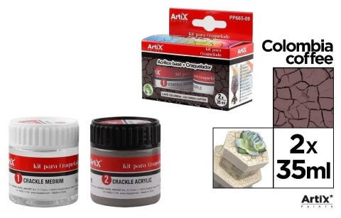 Farba akrylowa kawowy 35ml + środek tworzący Farba akrylowa kawowy 35ml + środek tworzący