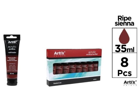 Farba akrylowa siena 35ml (8szt) Farba akrylowa siena 35ml (8szt)