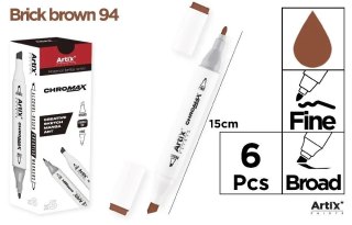 Marker Chromax z 2 końcówk. brick brown 94 (6szt)