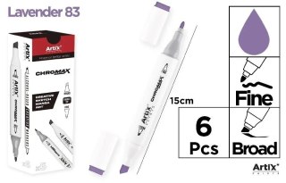 Marker Chromax z 2 końcówk. lavender 83 (6szt)