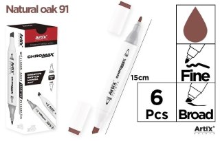 Marker Chromax z 2 końcówk. natural oak 91 (6szt)