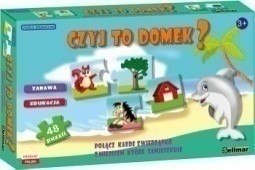 Puzzle edukacyjne 48 czyj to domek