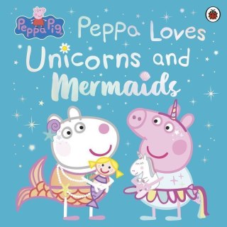 Peppa loves nnicorns and mermaids. Peppa Pig wer. angielska