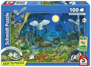 Puzzle PQ 100 Zwierzęta w lesie G3