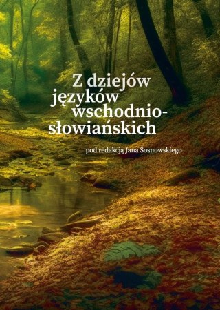 Z dziejów języków wschodniosłowiańskich