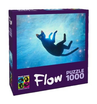 Puzzle 1000 Flow: Czarny kot BRAIN GAMES