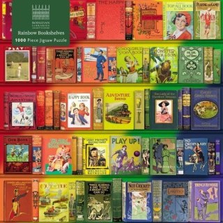 Puzzle 1000 Kolorowe półki z książkami Biblioteka