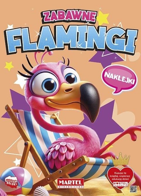 Zabawne flamingi z naklejkami Zabawne flamingi z naklejkami