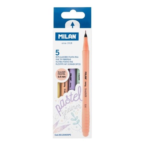 Cienkopis Sway pastel fineriner 0,4mm 5szt MILAN