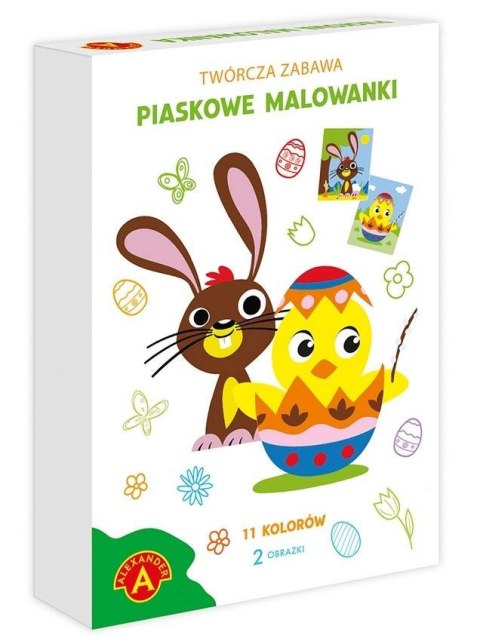 Malowanki piaskowe - Wielkanocny kurczak i zając