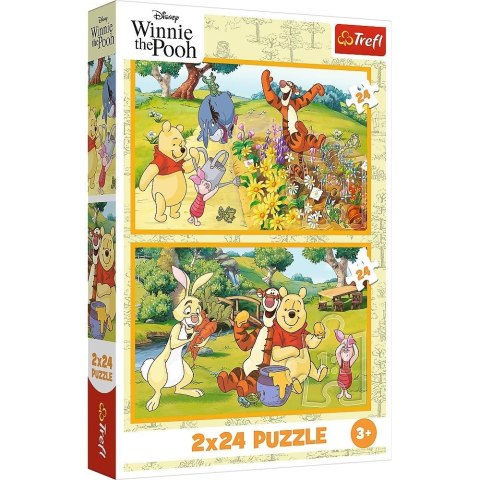 Puzzle 2x24 Dzień w ogrodzie TREFL