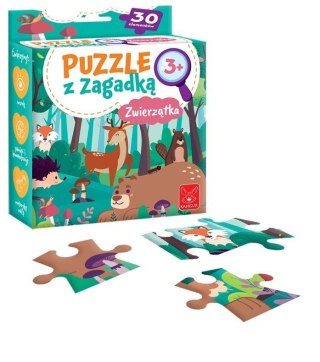 Puzzle z zagadką Zwierzątka 3+