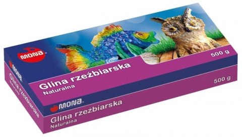 Glina rzeźbiarska naturalna 500g MONA Glina rzeźbiarska naturalna 500g MONA