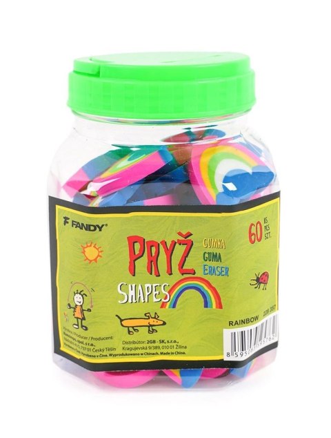 Gumka Shapes tęcza (60szt) Gumka Shapes tęcza (60szt)